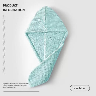 Microfiber Hair Drying Cap Super Absorbent Quick Dry Towel