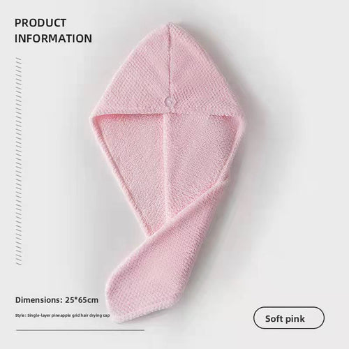Microfiber Hair Drying Cap Super Absorbent Quick Dry Towel