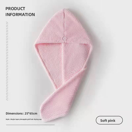 Microfiber Hair Drying Cap Super Absorbent Quick Dry Towel
