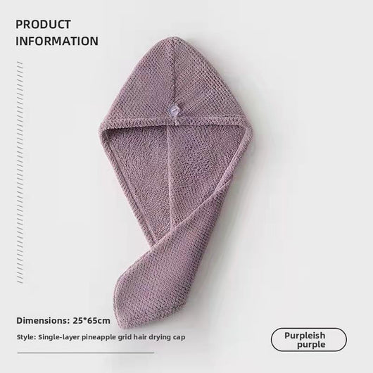 Microfiber Hair Drying Cap Super Absorbent Quick Dry Towel