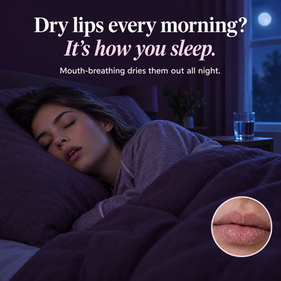 Dry lips every morning? It's how you sleep