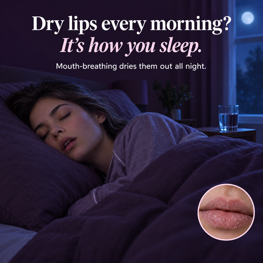Dry lips every morning? It's how you sleep