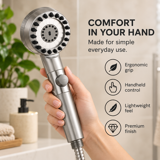 PureFlow ergonomic handheld grip