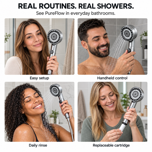 PureFlow in real everyday bathroom routines